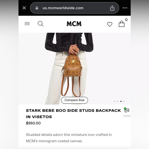 MCM mini bookbag - Picture 6 of 13